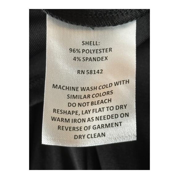 Luxely long sleeve midi draped dress black size 6 - Picture 7 of 7